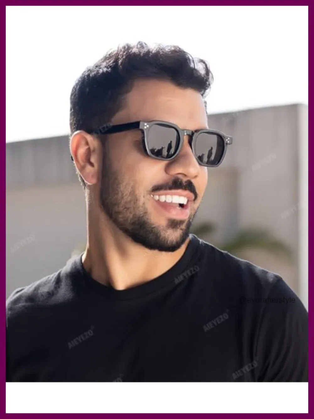 Retro Square Sunglasses for Women Men UV400 Protection Thick Frame Shades